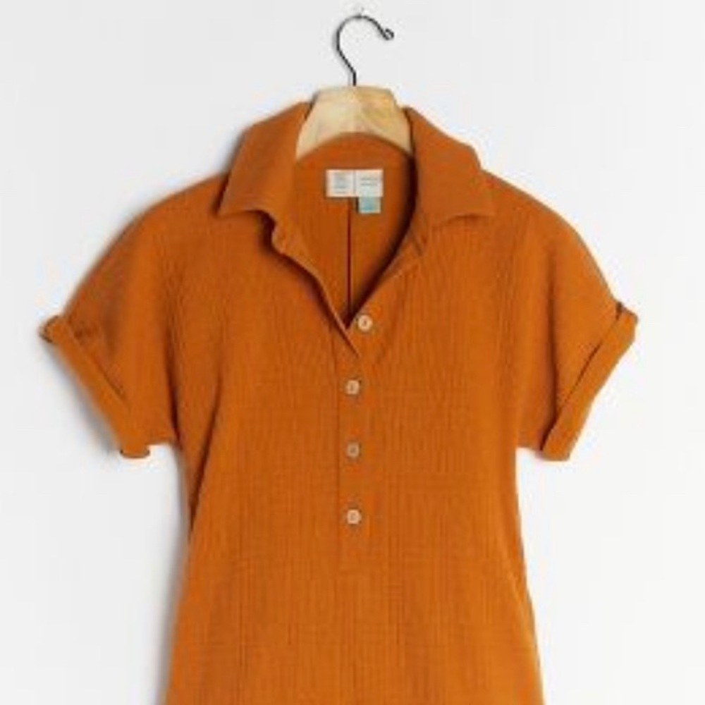 Anthropologie “T-Shirt” Romper in Rust color